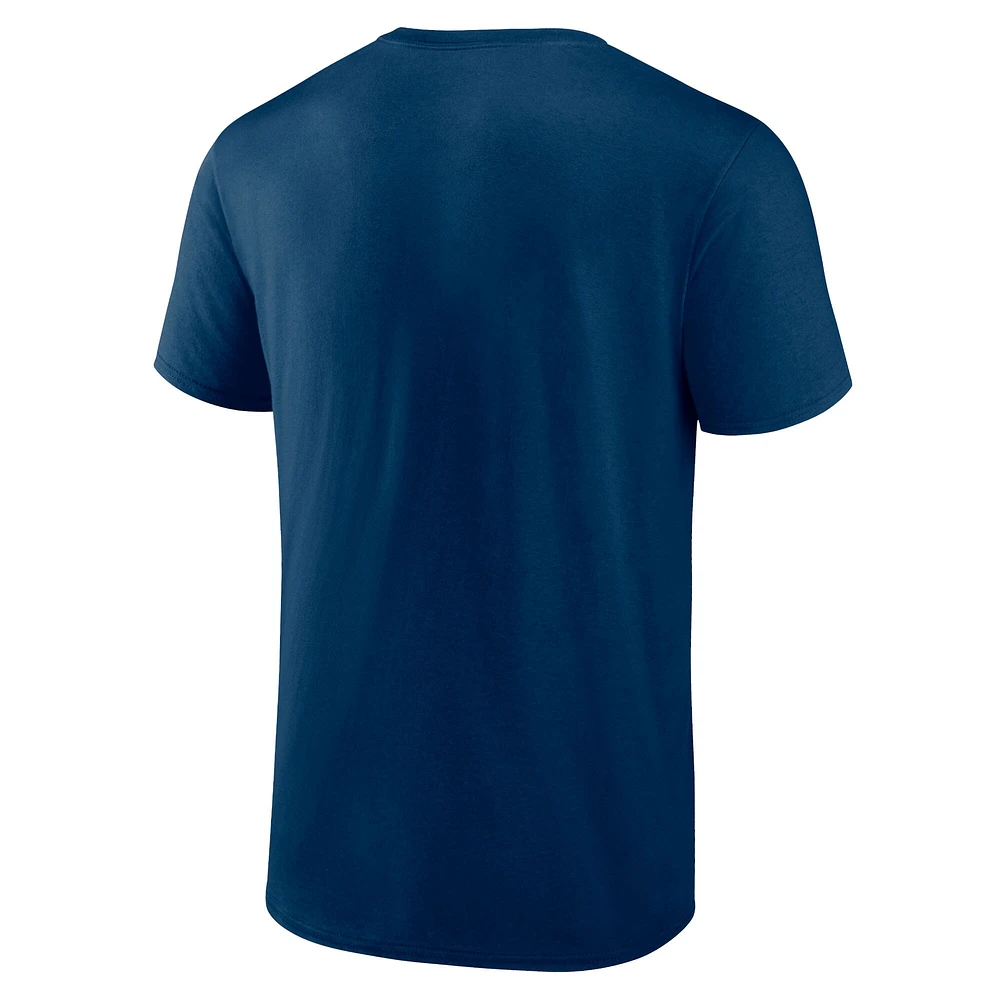 Chicago Bears Fanatics pour hommes bleu marine/gris chiné - Pack combiné de t-shirts