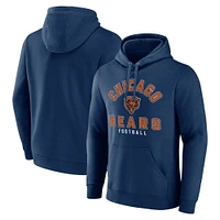 Men's Fanatics  Navy Chicago Bears Between the Pylons Pullover Hoodie