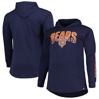 Sweat à capuche Fanatics Navy Chicago Bears Big & Tall Front Runner pour hommes