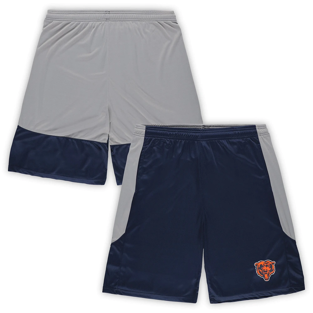 Short bleu marine avec logo de l'équipe Fanatics Chicago Bears Big & Tall pour hommes