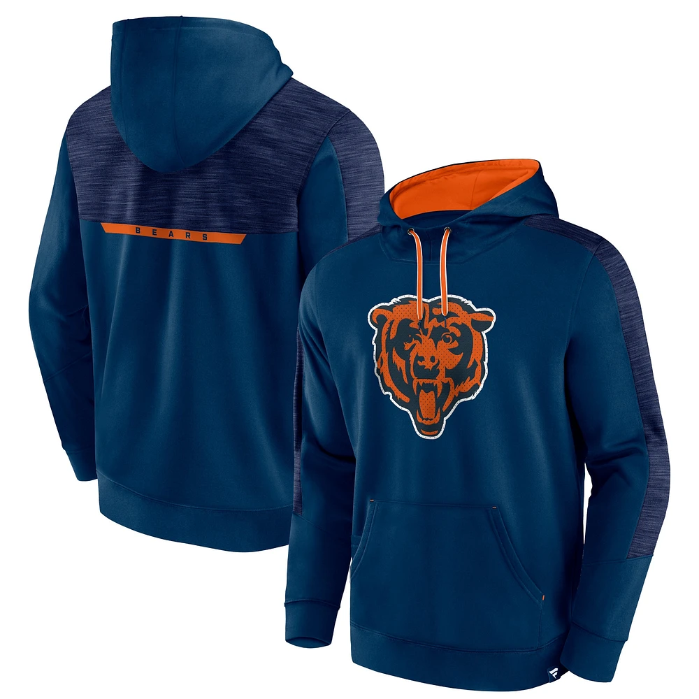 Sweat à capuche Fanatics Navy Chicago Bears Defender Evo pour hommes