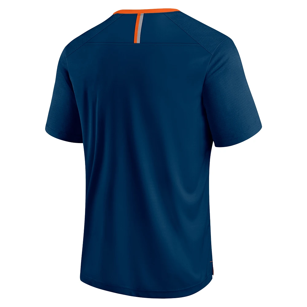 T-shirt Fanatics pour homme, bleu marine, avec logo délavé des Chicago Bears