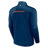 Men's Fanatics Navy Chicago Bears Defender Half-Zip Top