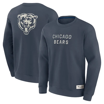 Men's Fanatics Navy Chicago Bears Elements Future Ground Lettering Pullover Sweatshirt