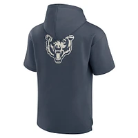 Men's Fanatics Navy Chicago Bears Elements Future Ground Lettering Short Sleeve Pullover Hoodie