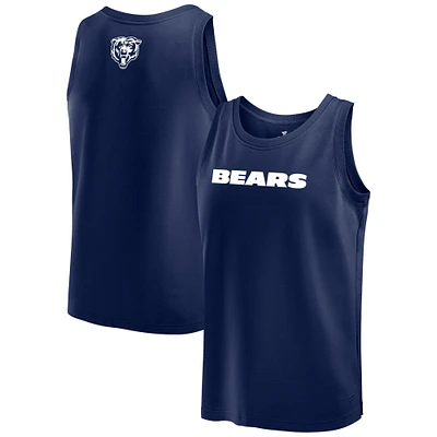 Men's Fanatics Navy Chicago Bears Elements Tank Top