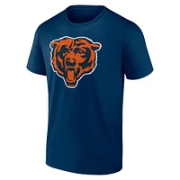 T-shirt bleu marine Fanatics pour hommes, Chicago Bears, fête des pères