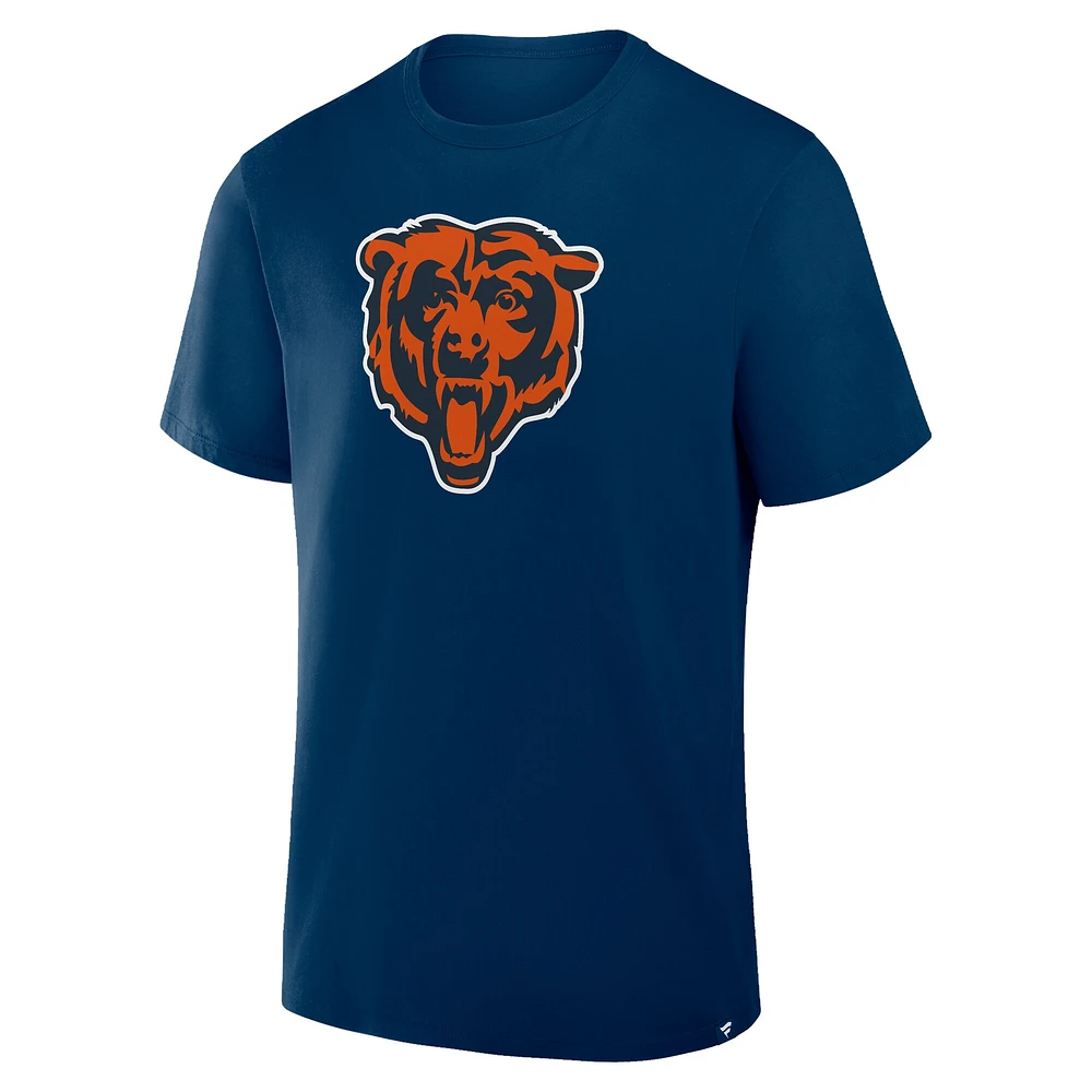 T-shirt Fanatics bleu marine pour homme, motif Field Goal Legacy des Chicago Bears