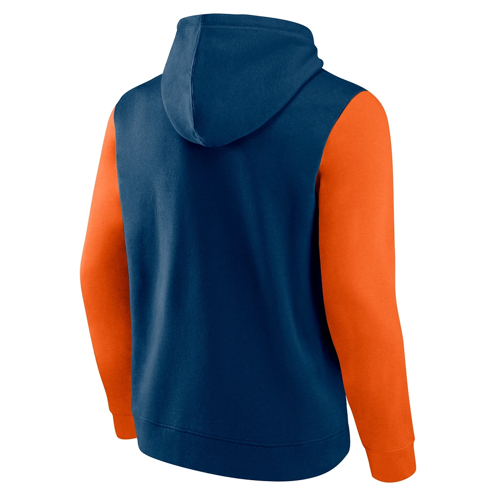 Sweat à capuche en polaire bleu marine Fanatics Chicago Bears pour homme