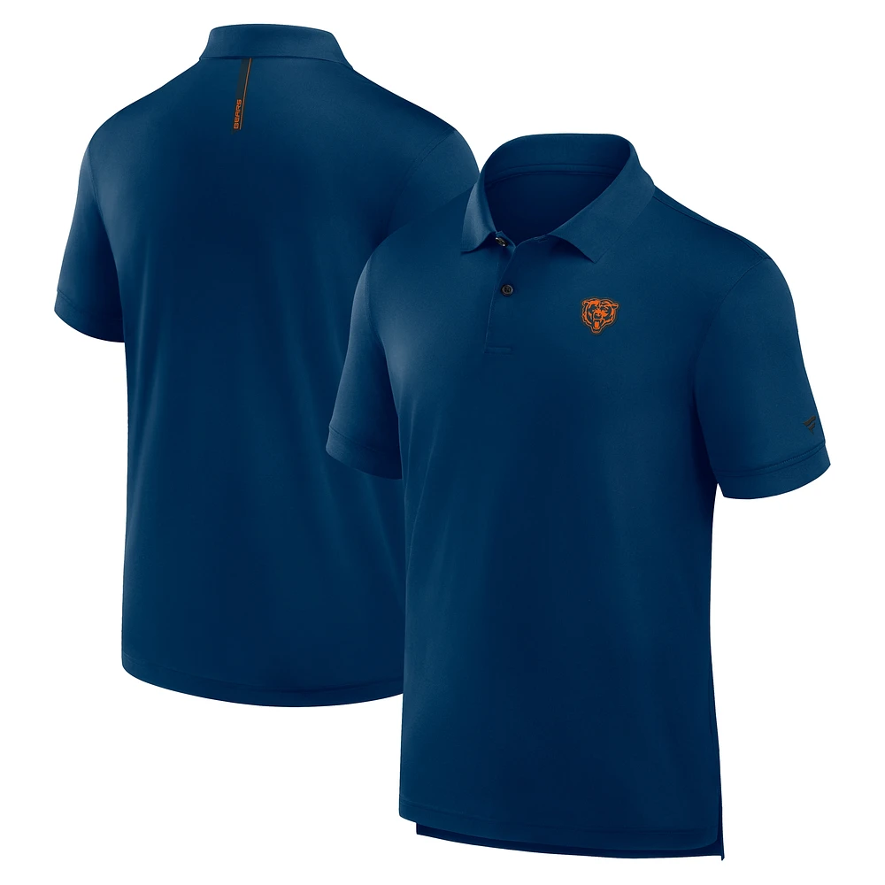 Polo Fanatics bleu marine pour homme Chicago Bears Front Office Move Mono