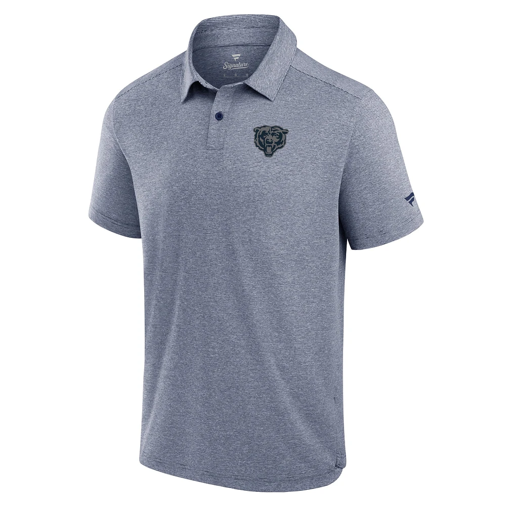 Polo technique fanatiques bleu marine Chicago Bears Front Office pour hommes