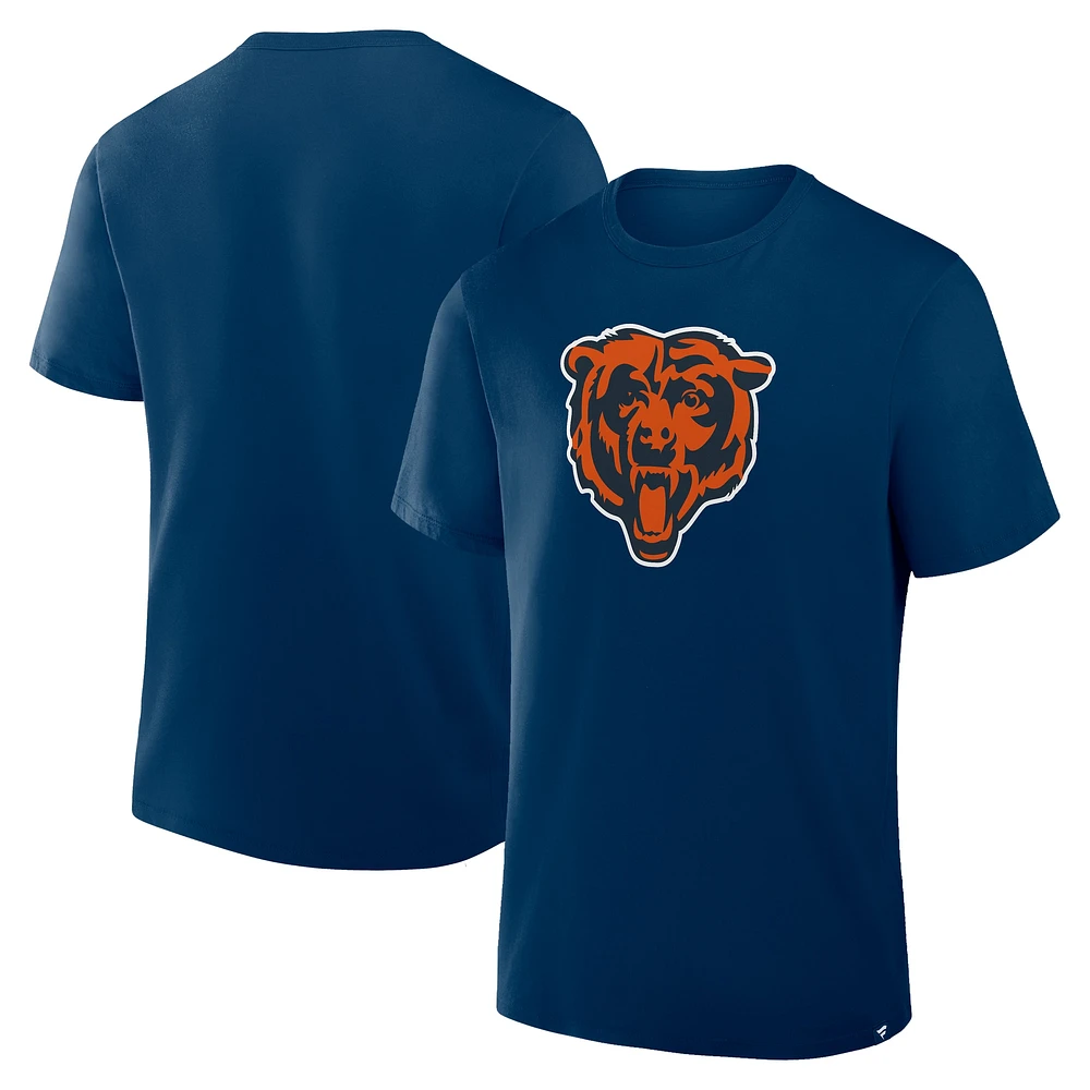 T-shirt en coton bleu marine pour homme Fanatics Chicago Bears Legacy