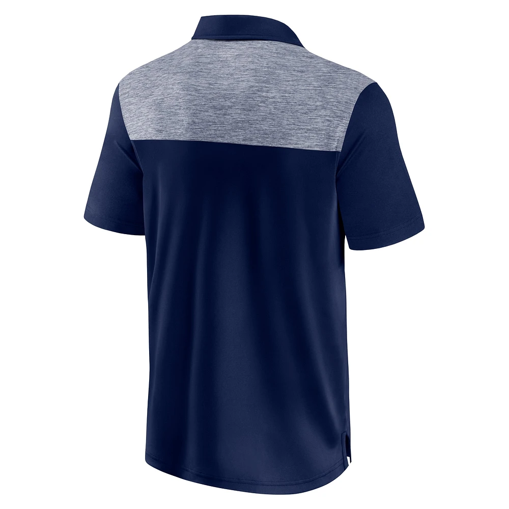 Polo Long Shot Fanatics pour hommes, bleu marine, Chicago Bears