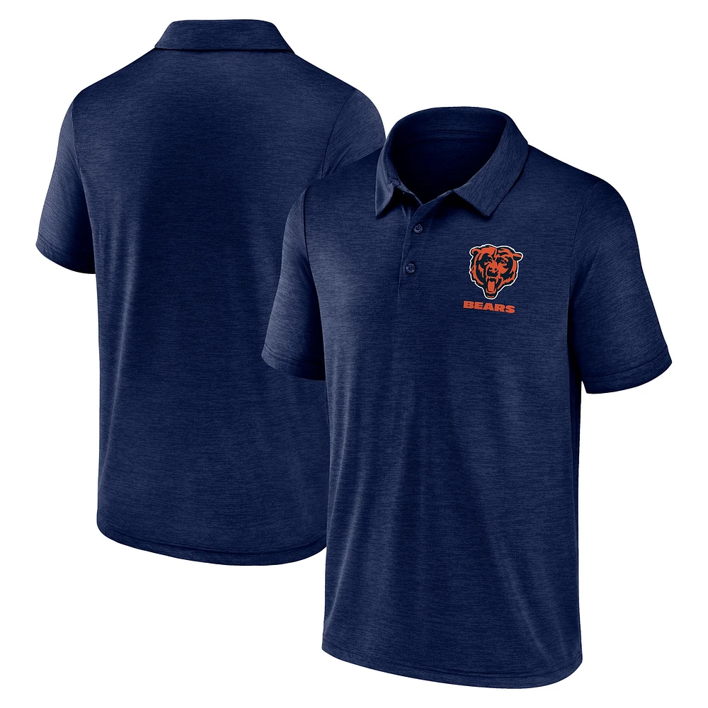 Polo Fanatics bleu marine pour homme avec motif Making Waves des Chicago Bears