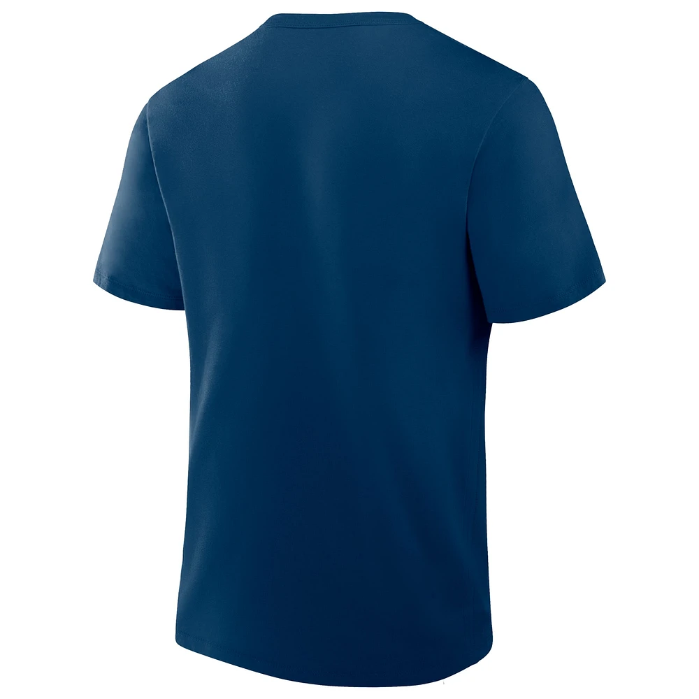 Men's Fanatics Navy Chicago Bears Option Route Legacy T-Shirt