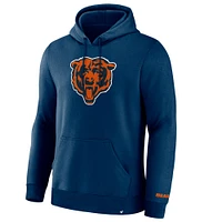 Men's Fanatics  Navy Chicago Bears Pylon Cam Legacy Pullover Hoodie