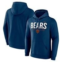 Men's Fanatics Navy Chicago Bears Pylon Outline Pullover Hoodie