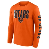 Men's Fanatics  Orange Chicago Bears Big & Tall Vision Long Sleeve T-Shirt