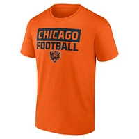 T-shirt orange fanatiques pour hommes Chicago Bears Serve