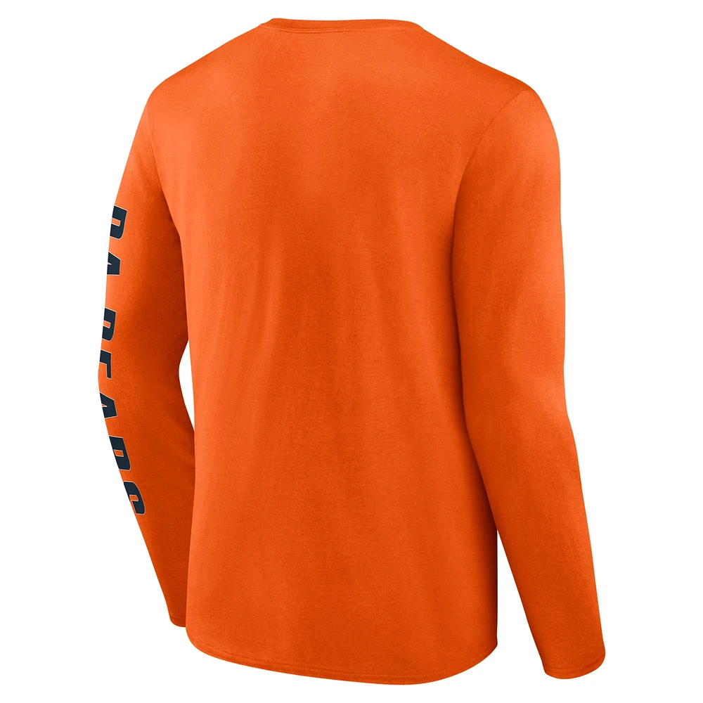 Men's Fanatics Orange Chicago Bears Vision Long Sleeve T-Shirt