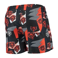 Men's FOCO Navy/Orange Chicago Bears Geo Print Swim Trunks