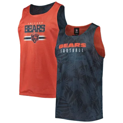 Chicago Bears FOCO Floral Reversible Mesh Tank Top - Navy