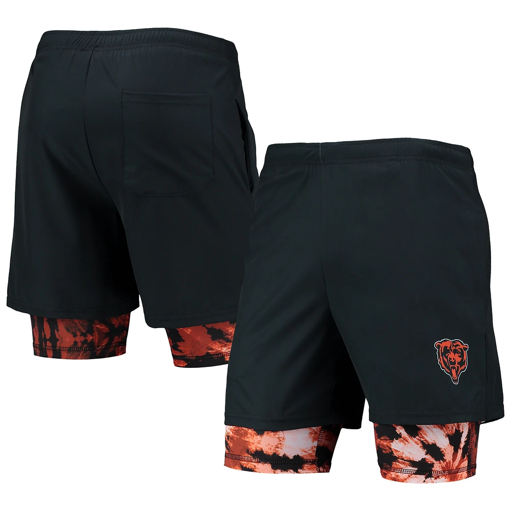 Short de course FOCO Chicago Bears bleu marine pour homme