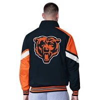 Men's G-III Extreme Navy Chicago Bears Strong Arm Reversible Full-Zip Jacket