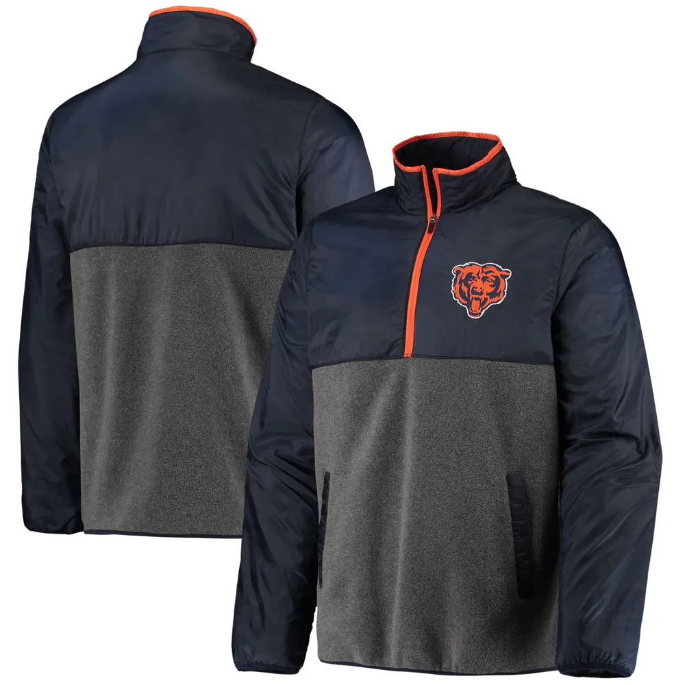 Chicago Bears Fanatics Branded Defender Full-Zip Hoodie Jacket - Navy