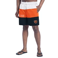 Short de bain G-III Sports by Carl Banks pour homme bleu marine/orange Chicago Bears Sunrise Volley