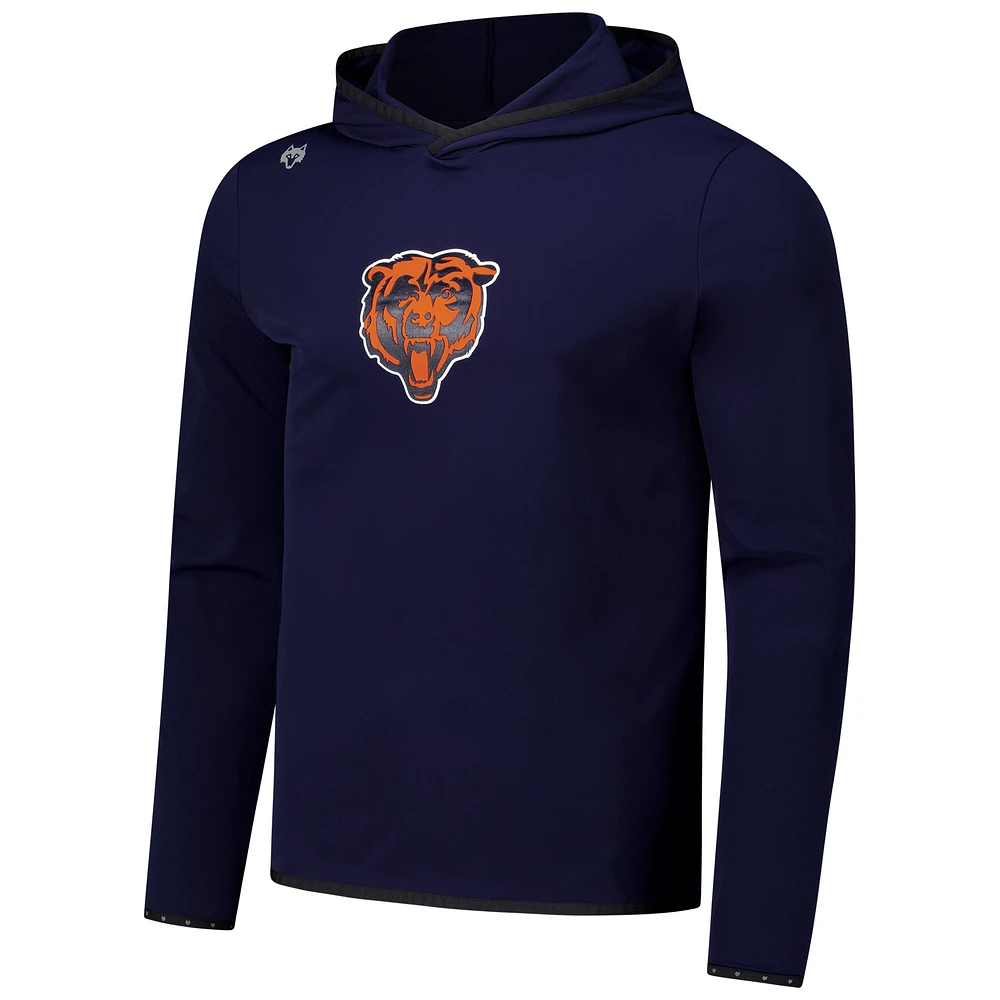 T-shirt à capuche manches longues pour homme Greyson Clothiers bleu marine Chicago Bears Colorado