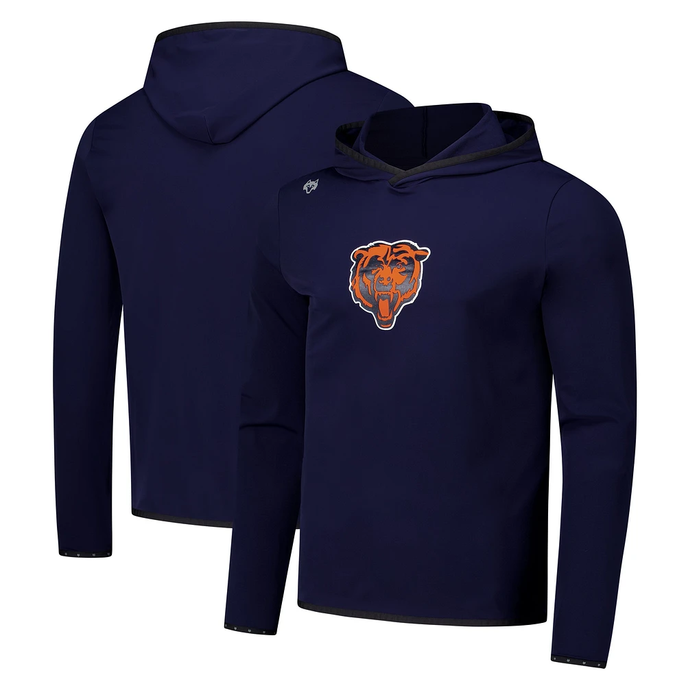 T-shirt à capuche manches longues pour homme Greyson Clothiers bleu marine Chicago Bears Colorado