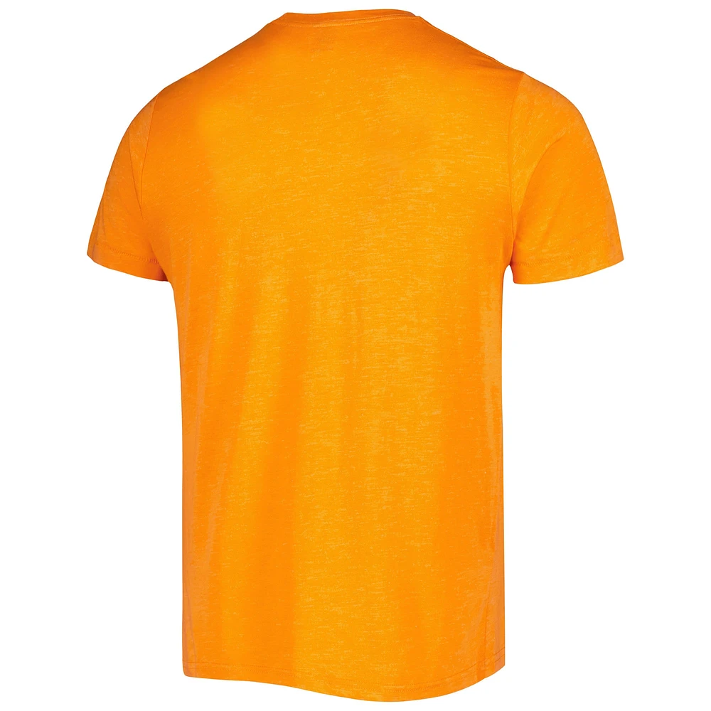 Men's Homage Walter Payton Heathered Orange Chicago Bears NFL Blitz Retired Player Tri-Blend T-Shirt