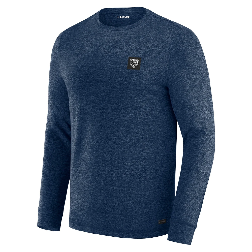 Men's J. Palmer Navy Chicago Bears Four Down Long Sleeve T-Shirt