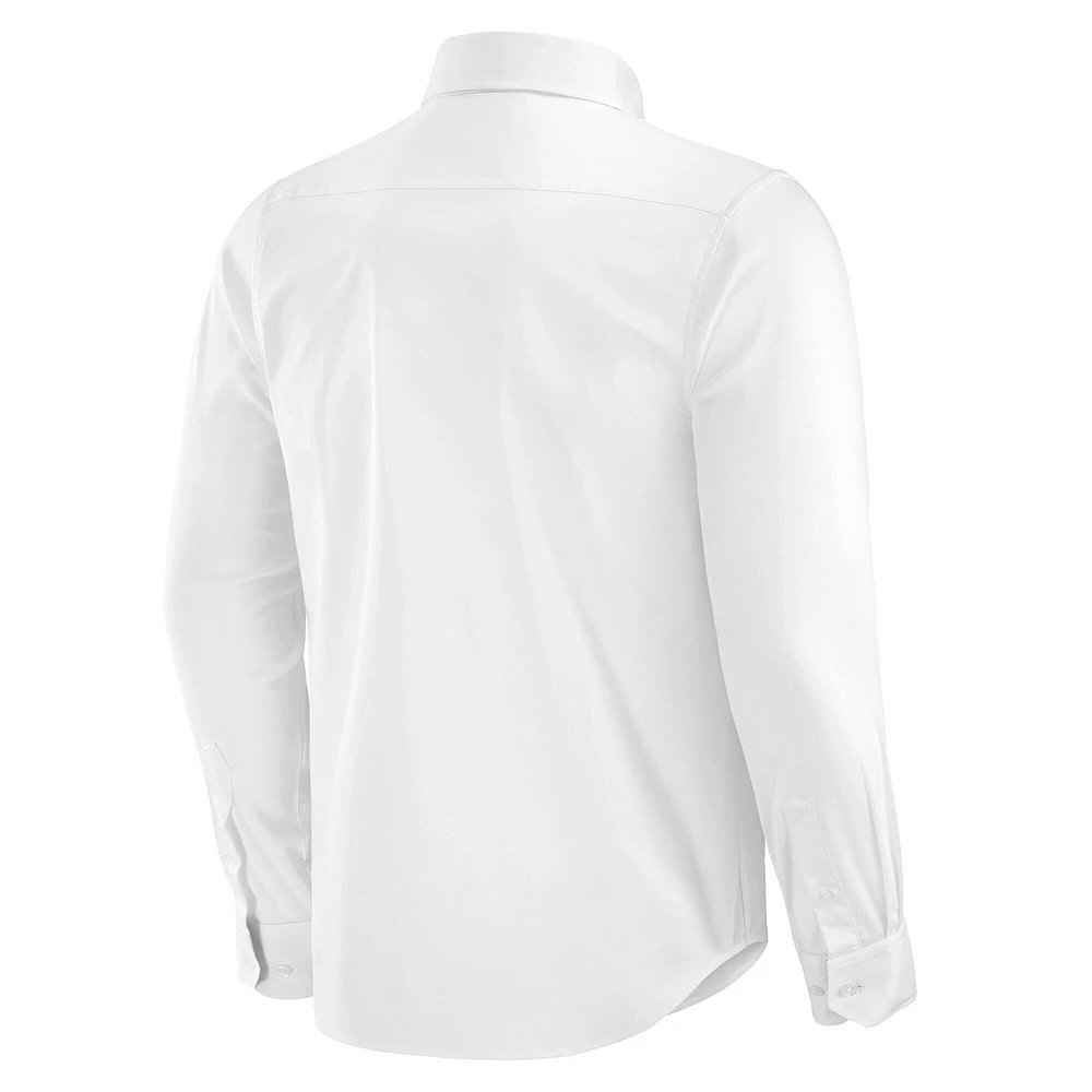 Chemise boutonnée à manches longues pour homme J. Palmer White Chicago Bears Man-In-Motion
