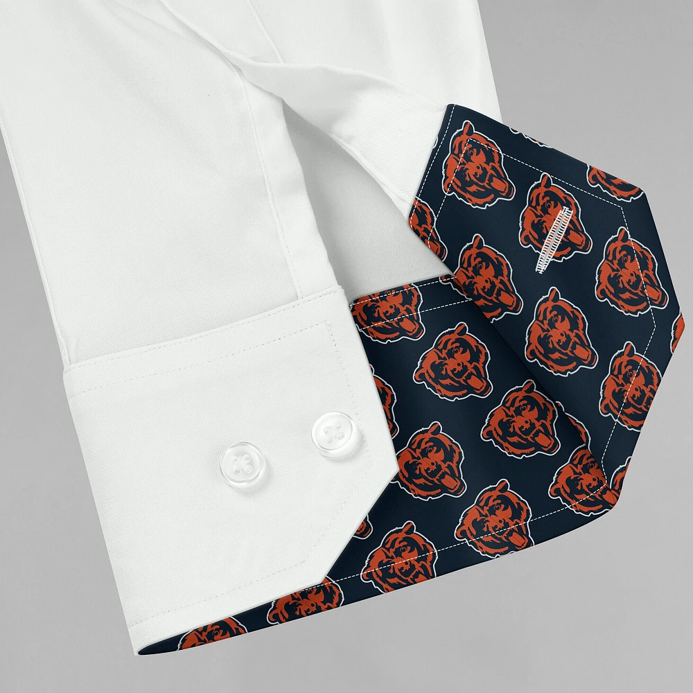 Chemise boutonnée à manches longues pour homme J. Palmer White Chicago Bears Man-In-Motion