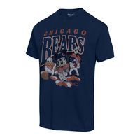 Men's Junk Food Navy Chicago Bears Disney Mickey Huddle - T-Shirt