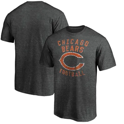 Chicago Bears Majestic Showtime Logo T-Shirt - Heathered Charcoal