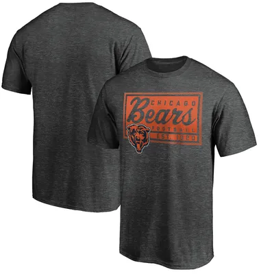 Chicago Bears Majestic Showtime Plaque T-Shirt - Heathered Charcoal