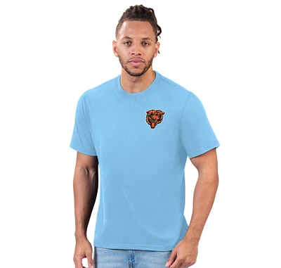 Men's Margaritaville Light Blue Chicago Bears Wastin' Away T-Shirt