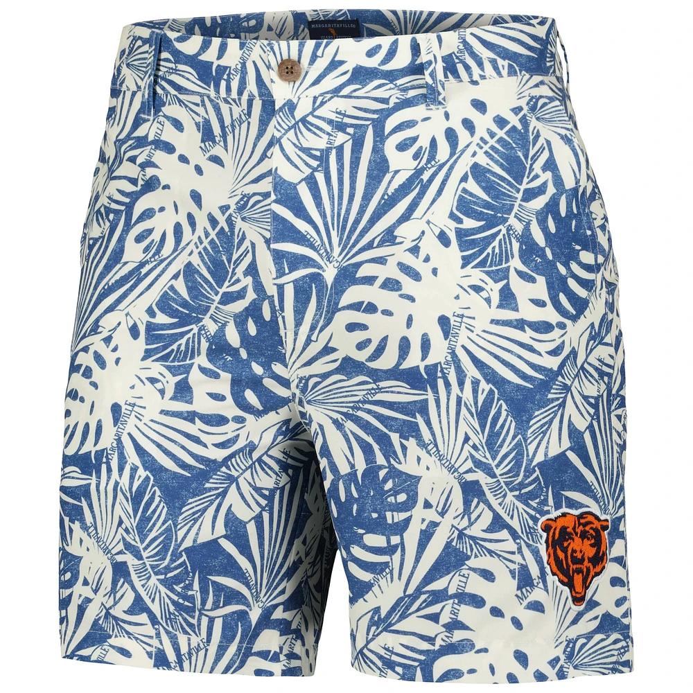 Short Amphib imprimé Monstera lavé au sable des Chicago Bears de Margaritaville pour hommes