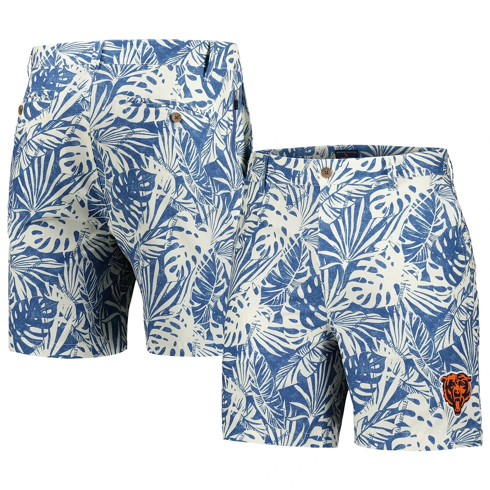 Short Amphib imprimé Monstera lavé au sable des Chicago Bears de Margaritaville pour hommes