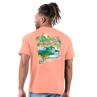 Men's Margaritaville Orange Chicago Bears Time Flies T-Shirt