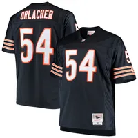 Maillot de réplique joueur retraité Mitchell & Ness Brian Urlacher des Chicago Bears Big Tall 2001 pour hommes, bleu marine