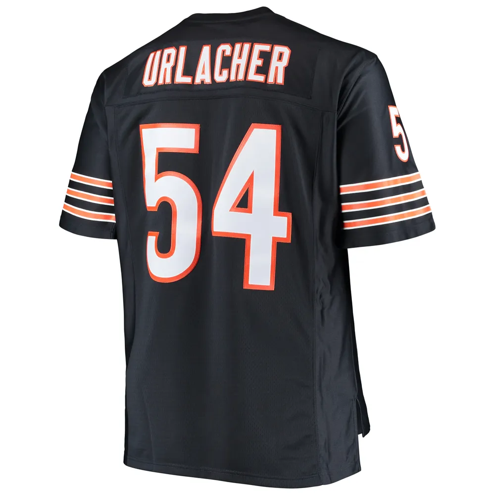 Maillot de réplique joueur retraité Mitchell & Ness Brian Urlacher des Chicago Bears Big Tall 2001 pour hommes, bleu marine