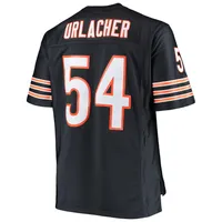 Men's Mitchell & Ness Brian Urlacher Navy Chicago Bears Big Tall 2001 Retired Player Replica Jersey