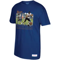 Men's Mitchell & Ness Brian Urlacher Navy Chicago Bears Photo Real T-Shirt