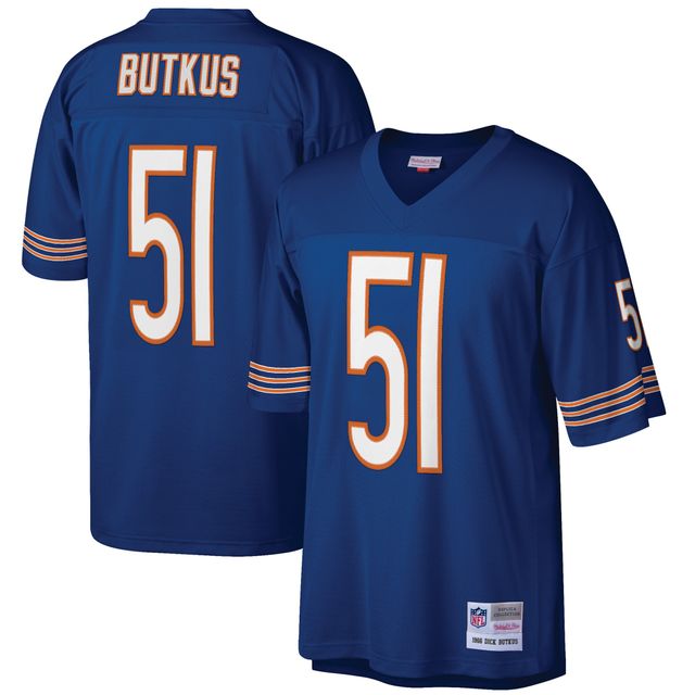 Mitchell & Ness Dick Butkus Navy Chicago Bears Joueur à la retraite pour homme - Réplique de maillot