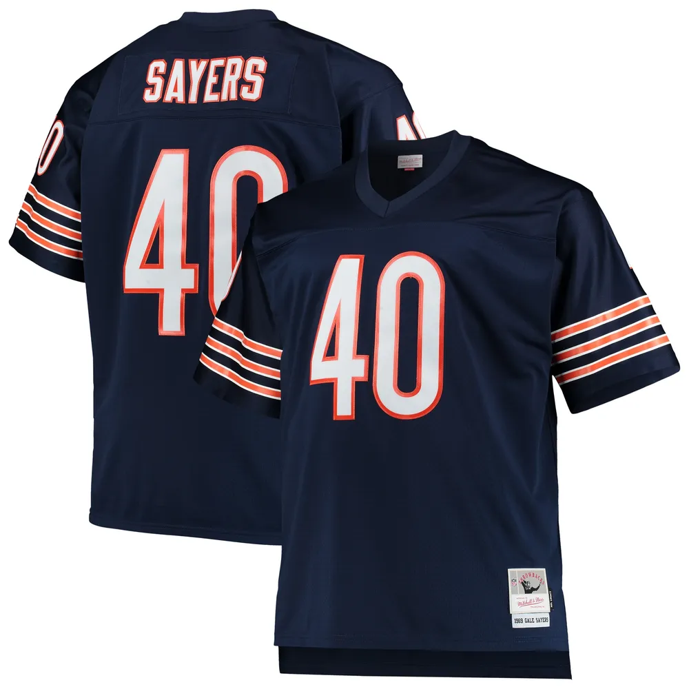 Men's Mitchell & Ness Orange/Navy Chicago Bears Big & Tall Super