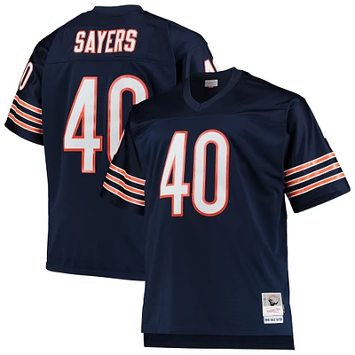 Maillot de réplique joueur retraité Mitchell & Ness Gale Sayers Navy Chicago Bears Big Tall 1969 pour hommes